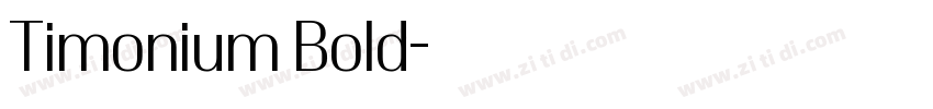 Timonium Bold字体转换